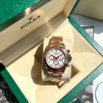 ROLEX Watch New Model 2025 Daytona 904L Steel Self-produced Movement Gold Bracelet White Luxury Watch